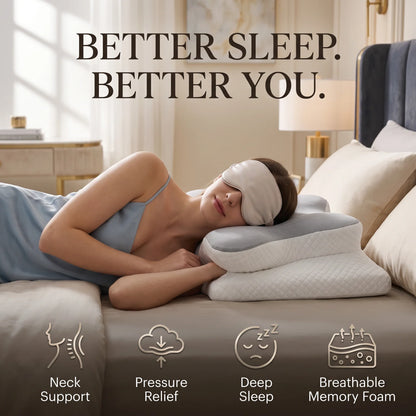ButterRest™ Contour Memory Foam Neck Pillow