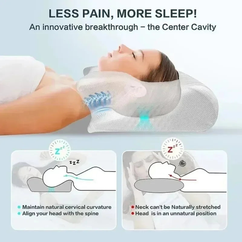 ButterRest™ Contour Memory Foam Neck Pillow