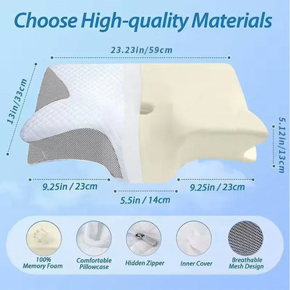 ButterRest™ Contour Memory Foam Neck Pillow